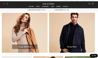 Creative design trends online retail 2016 The Iconic